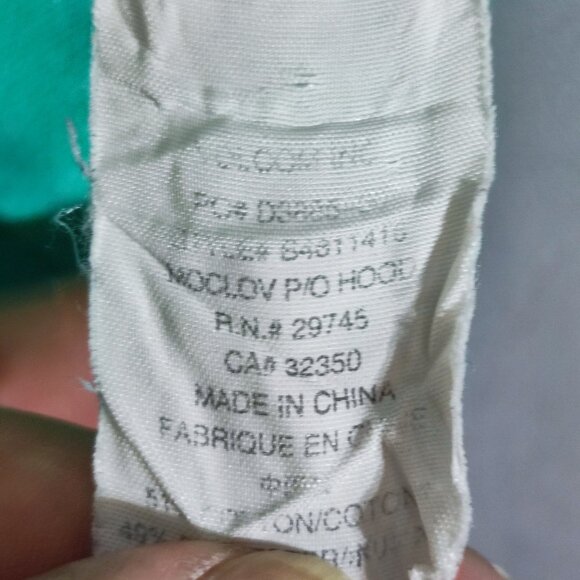 Volcom hoodie boys size L mint green colour Moclov high neck skater hoodie - Picture 6 of 10